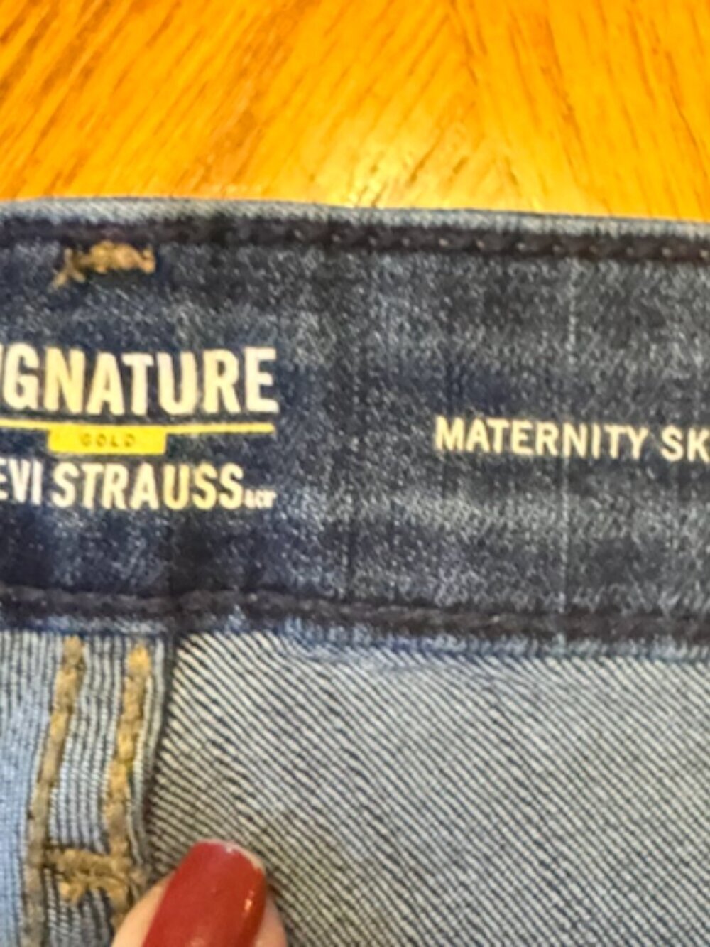 Levi's Maternity Pull-On Jeans Size XL (WJLV1) - Picture 8 of 9
